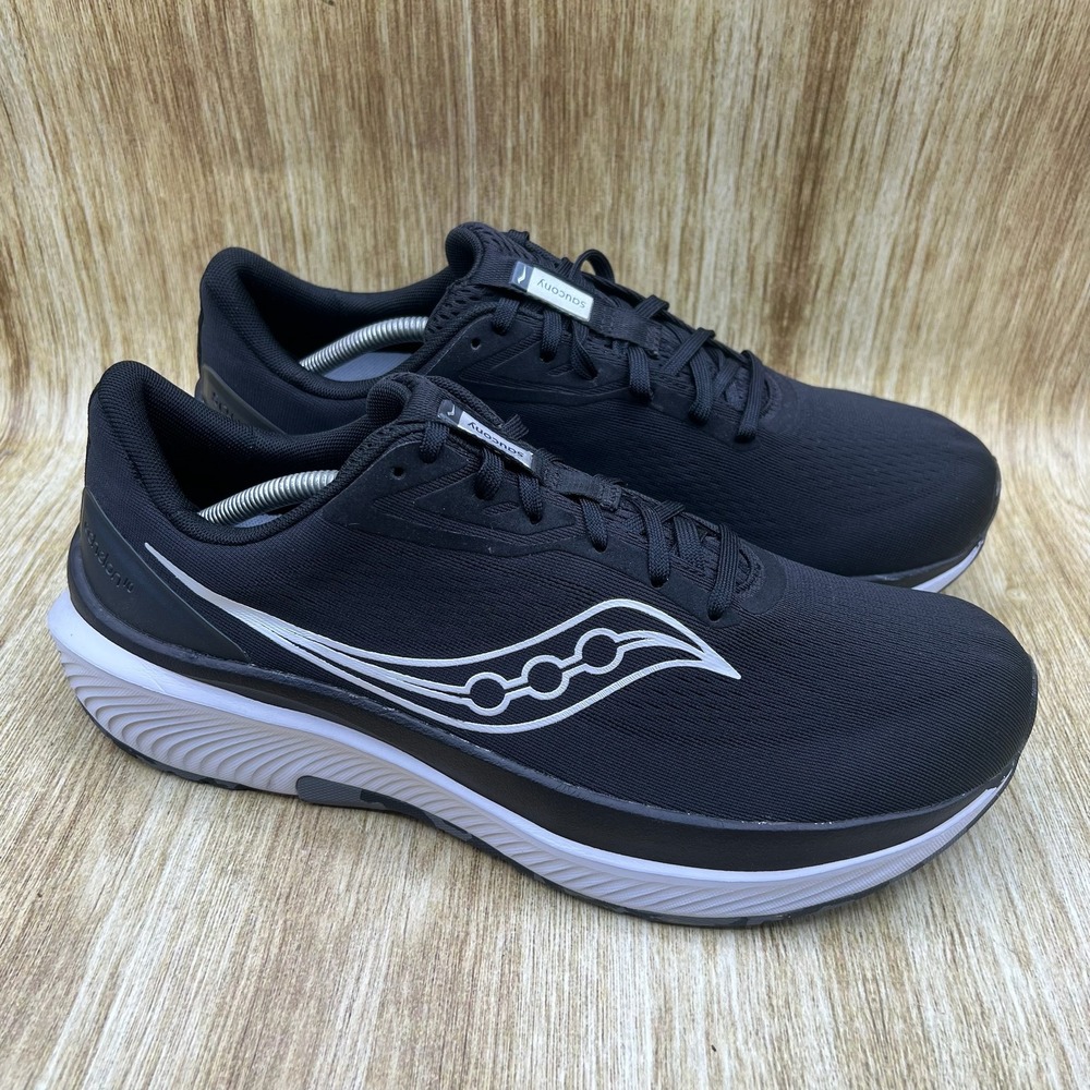 Saucony Echelon 10 Men's Size 11.5 XW Black White Running Shoes S21046-100